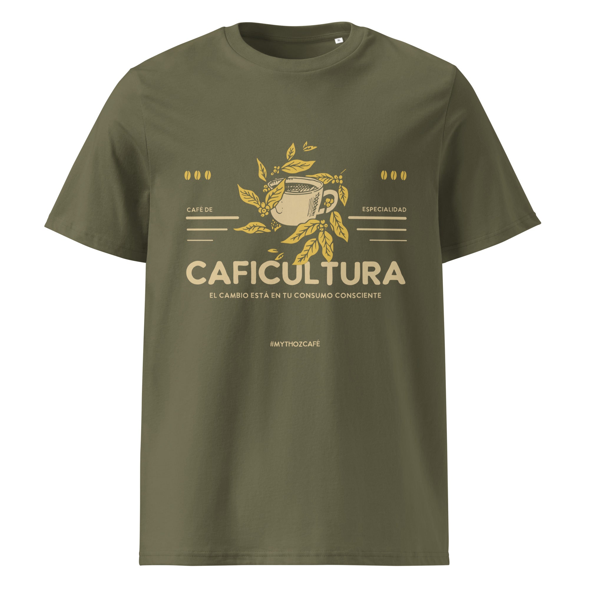 Caficultura T-Shirt | Unisex organic ribbed neck – Mythoz Café